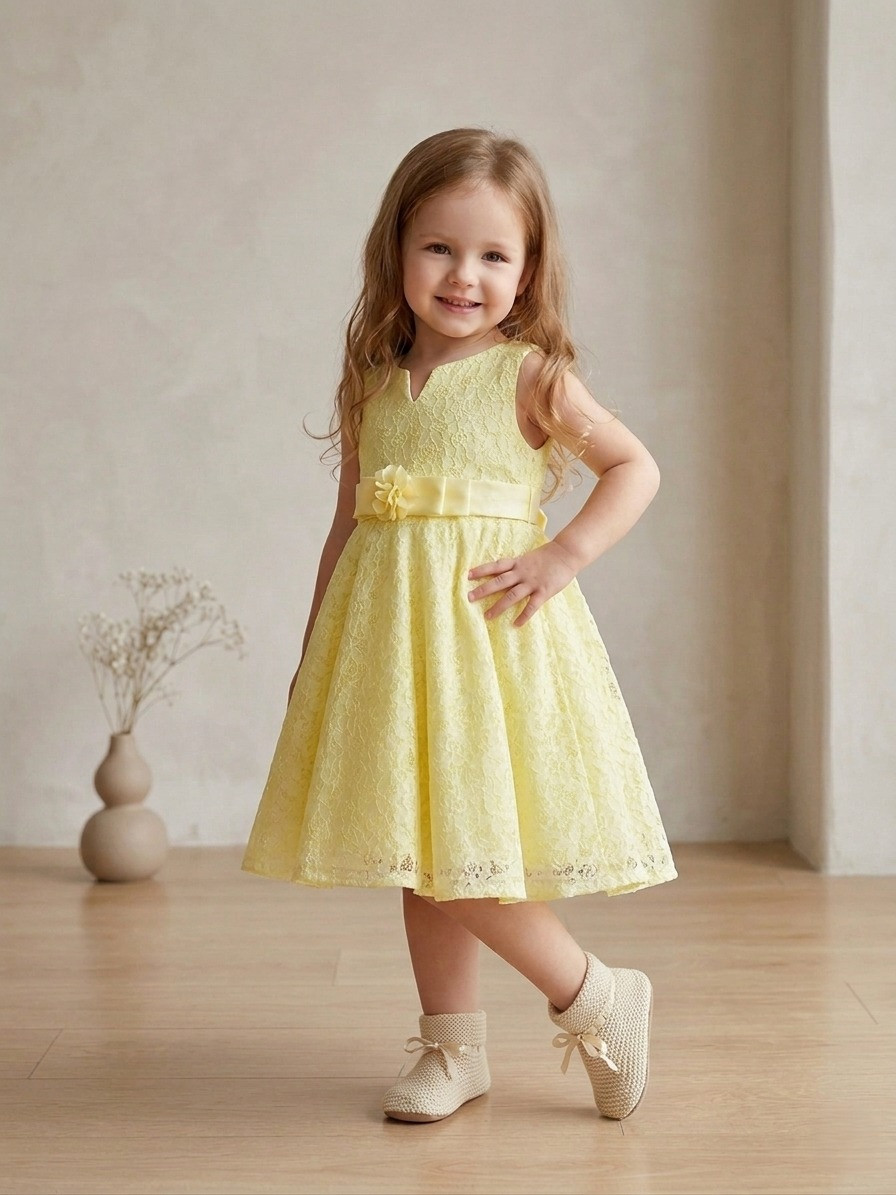 Blabber Woven Sleeveless Party Dress with Detailing